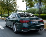 2020 Audi A8 L 60 TFSI e quattro Plug-In Hybrid (Color: Goodwood Green) Rear Three-Quarter Wallpapers 150x120