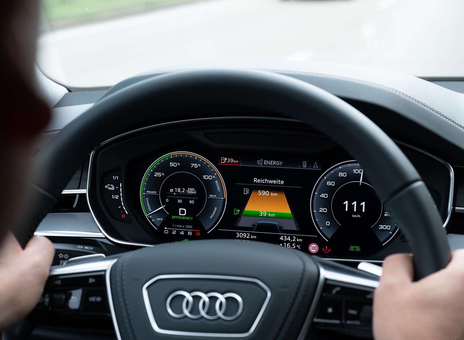 2020 Audi A8 L 60 TFSI e quattro Plug-In Hybrid Digital Instrument Cluster Wallpapers #37 of 49