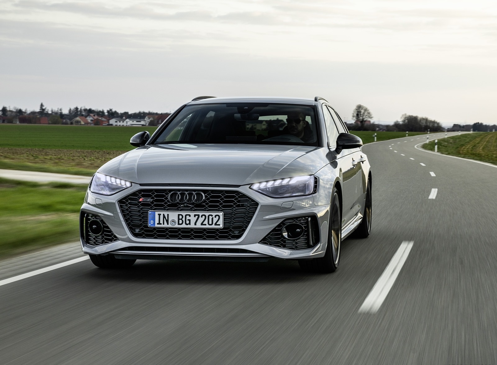 2020 Audi RS 4 Avant (Color: Nardo Gray) Front Wallpapers (10)