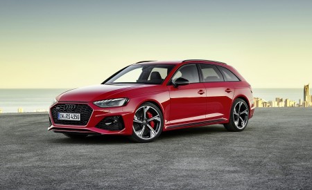 2020 Audi RS 4 Avant (Color: Tango Red) Front Three-Quarter Wallpapers 450x275 (49)