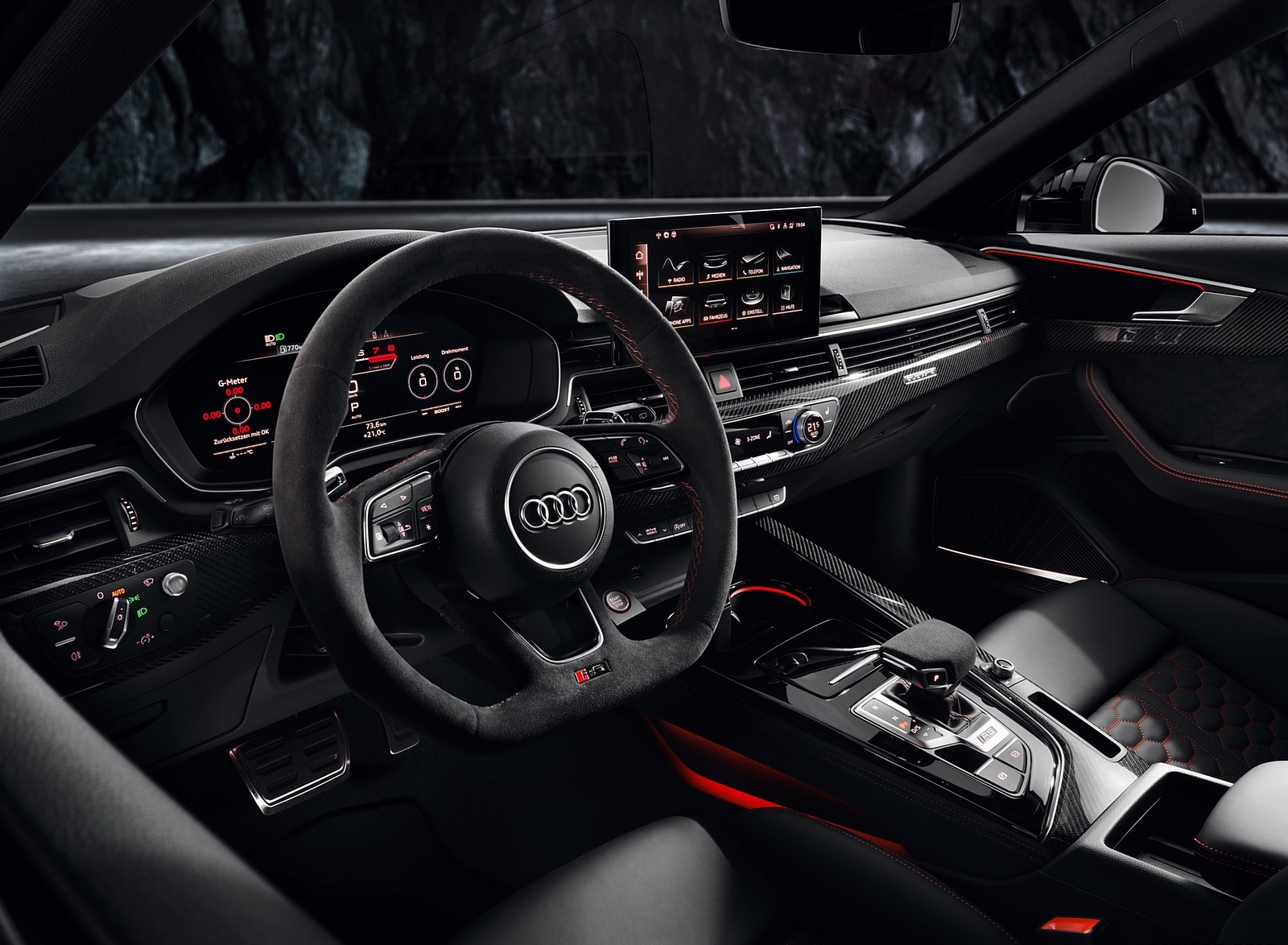 2020 Audi RS 4 Avant (Color: Tango Red) Interior Wallpapers #83 of 98