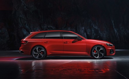 2020 Audi RS 4 Avant (Color: Tango Red) Side Wallpapers 450x275 (73)