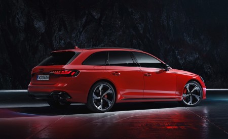 2020 Audi RS 4 Avant (Color: Tango Red) Side Wallpapers 450x275 (74)