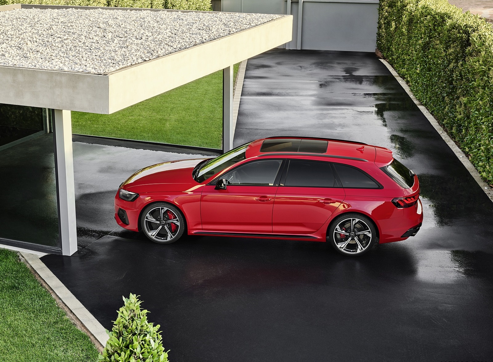 2020 Audi RS 4 Avant (Color: Tango Red) Side Wallpapers #67 of 98
