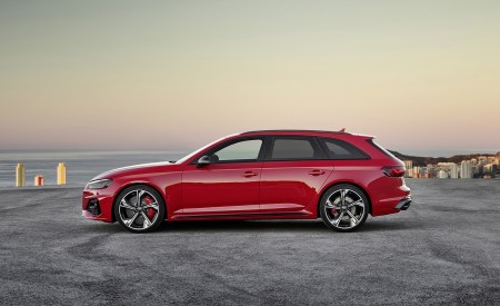 2020 Audi RS 4 Avant (Color: Tango Red) Side Wallpapers 450x275 (55)