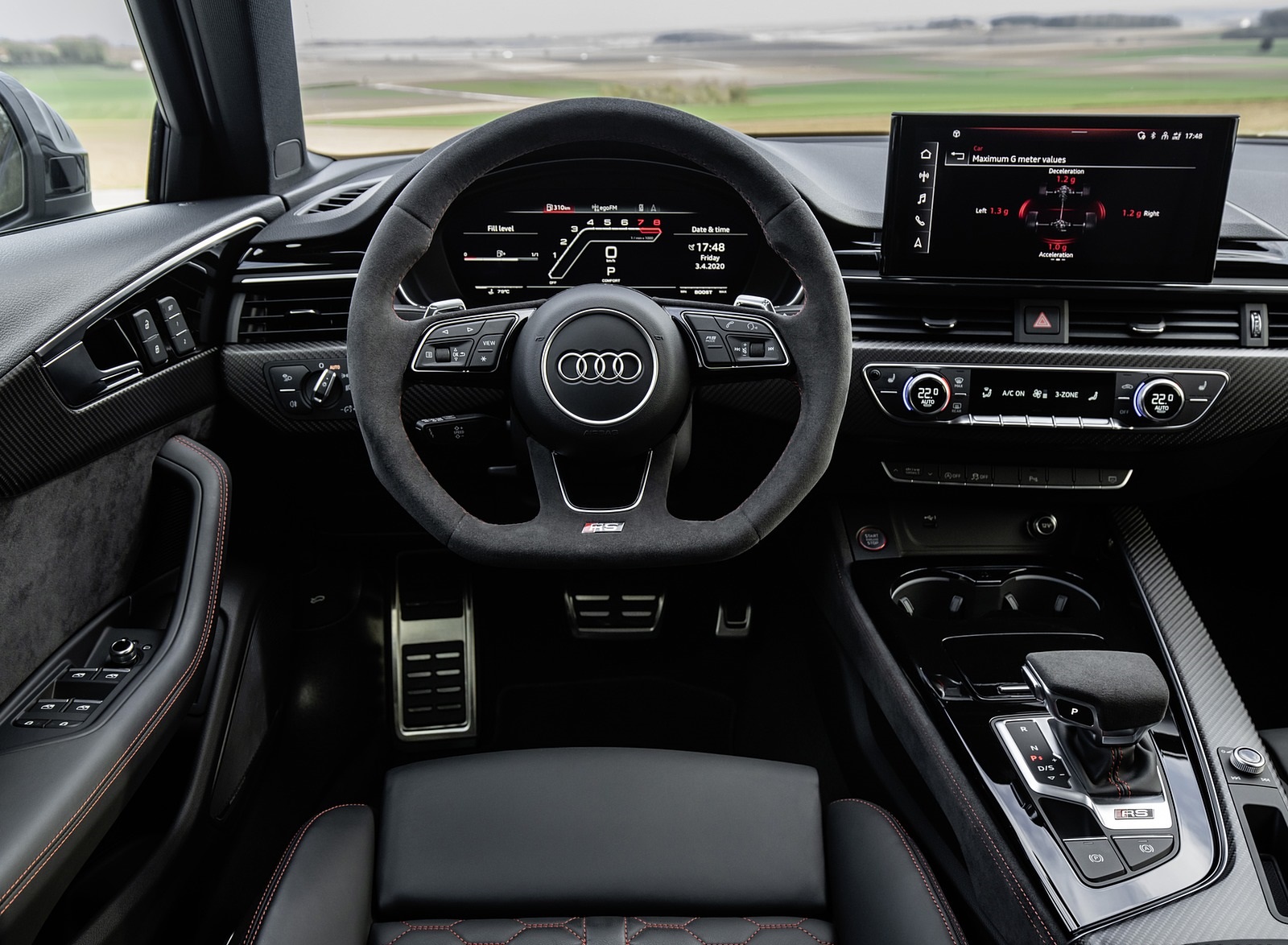 2020 Audi RS 4 Avant Interior Cockpit Wallpapers #34 of 98