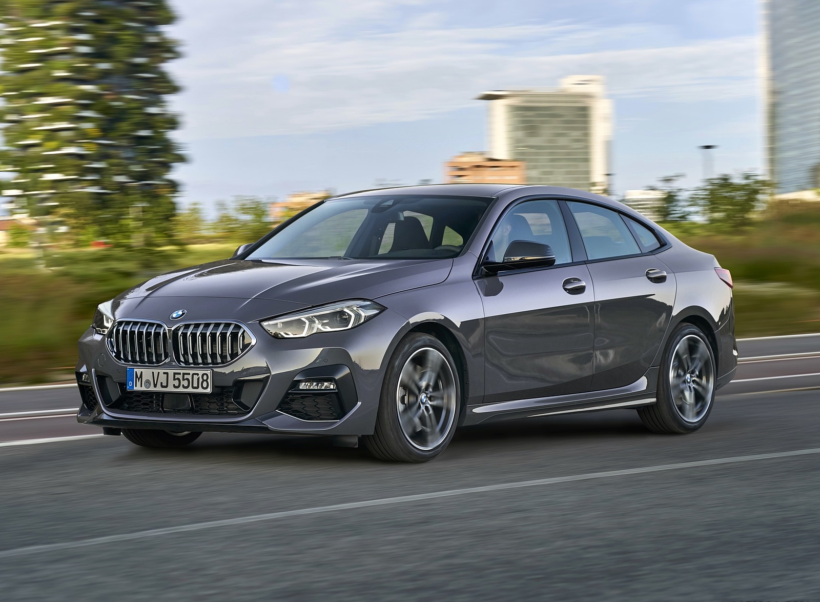 2020 BMW 2 Series 220d Gran Coupe M Sport (Color: Storm Bay Metallic) Front Three-Quarter Wallpapers (2)