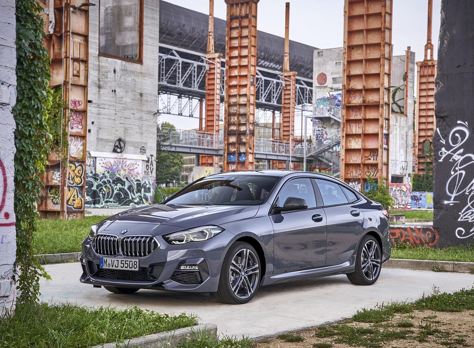 2020 BMW 2 Series 220d Gran Coupe M Sport (Color: Storm Bay Metallic) Front Three-Quarter Wallpapers #14 of 69