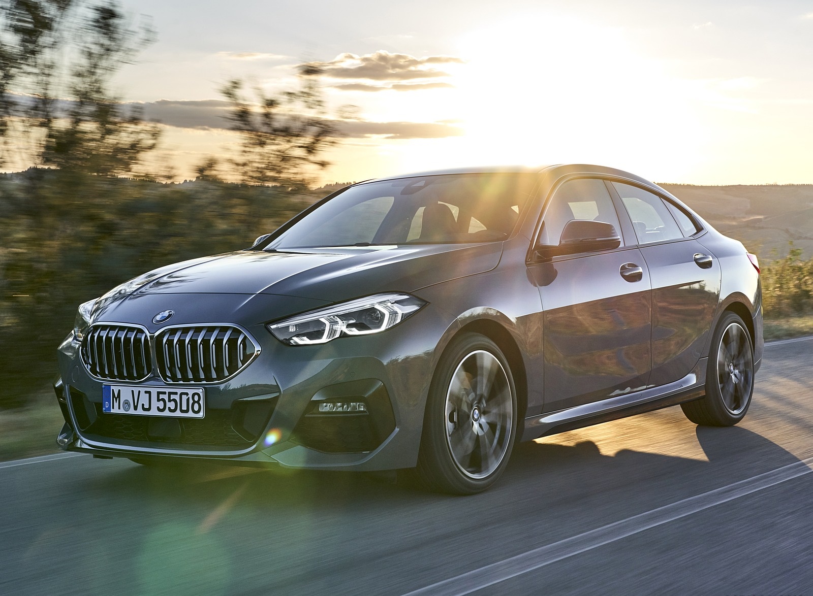 2020 BMW 2 Series 220d Gran Coupe M Sport (Color: Storm Bay Metallic) Front Three-Quarter Wallpapers (4)