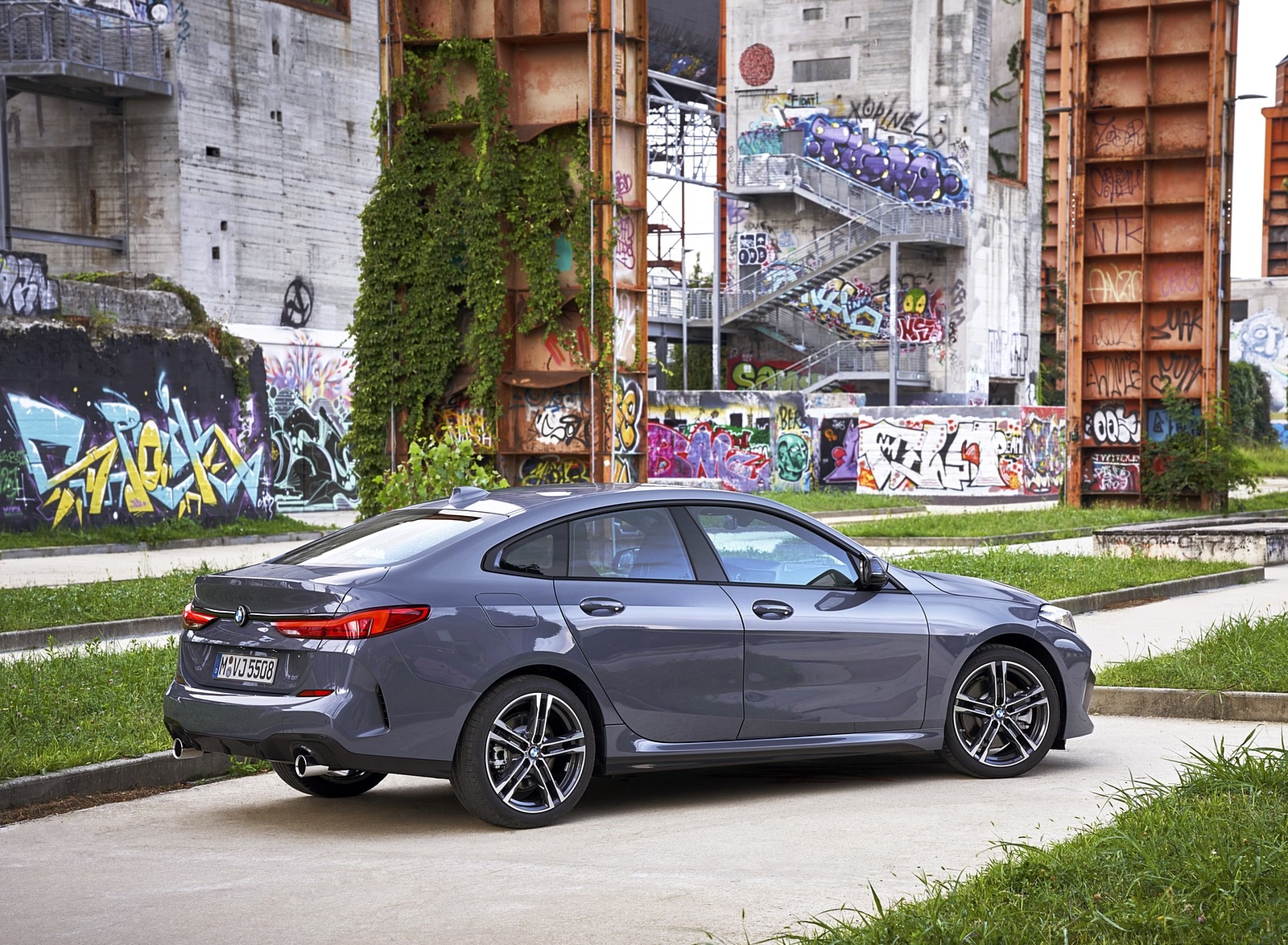 2020 BMW 2 Series 220d Gran Coupe M Sport (Color: Storm Bay Metallic) Rear Three-Quarter Wallpapers #19 of 69