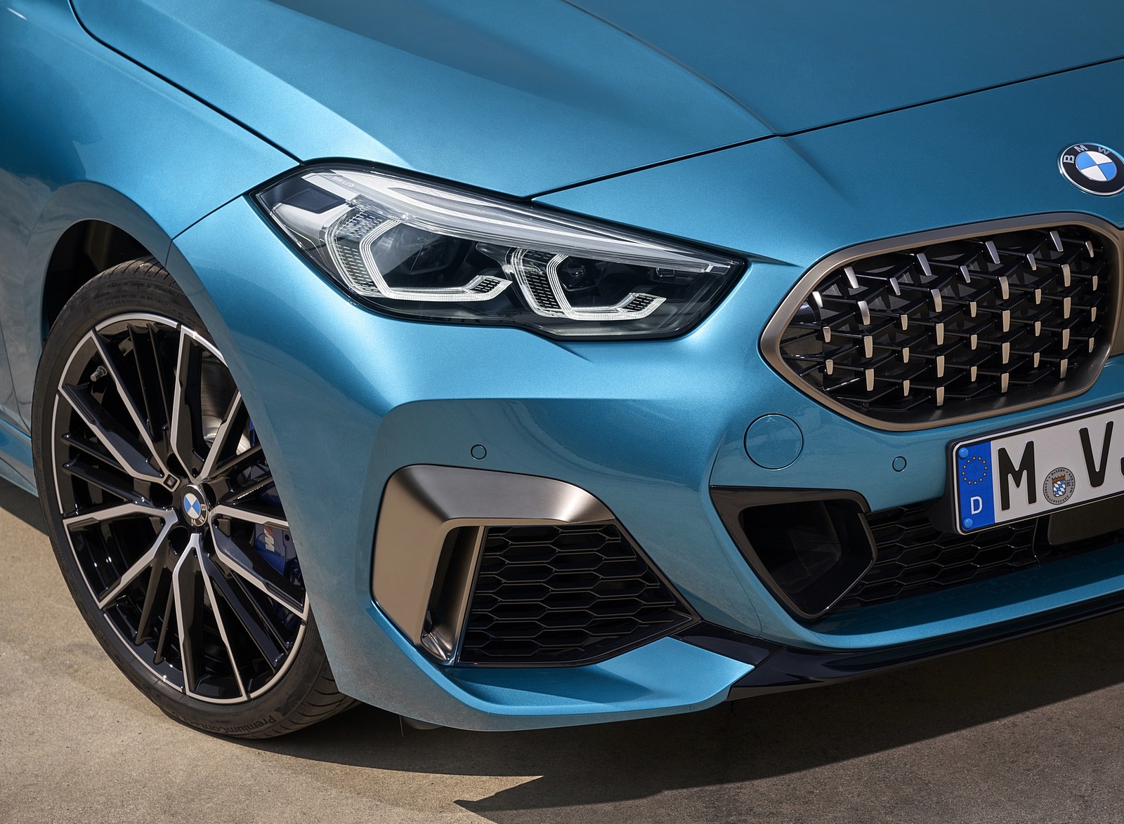 2020 Bmw M235i Gran Coupe Xdrive Color Snapper Rocks Blue Metallic Detail Wallpapers 36 Newcarcars