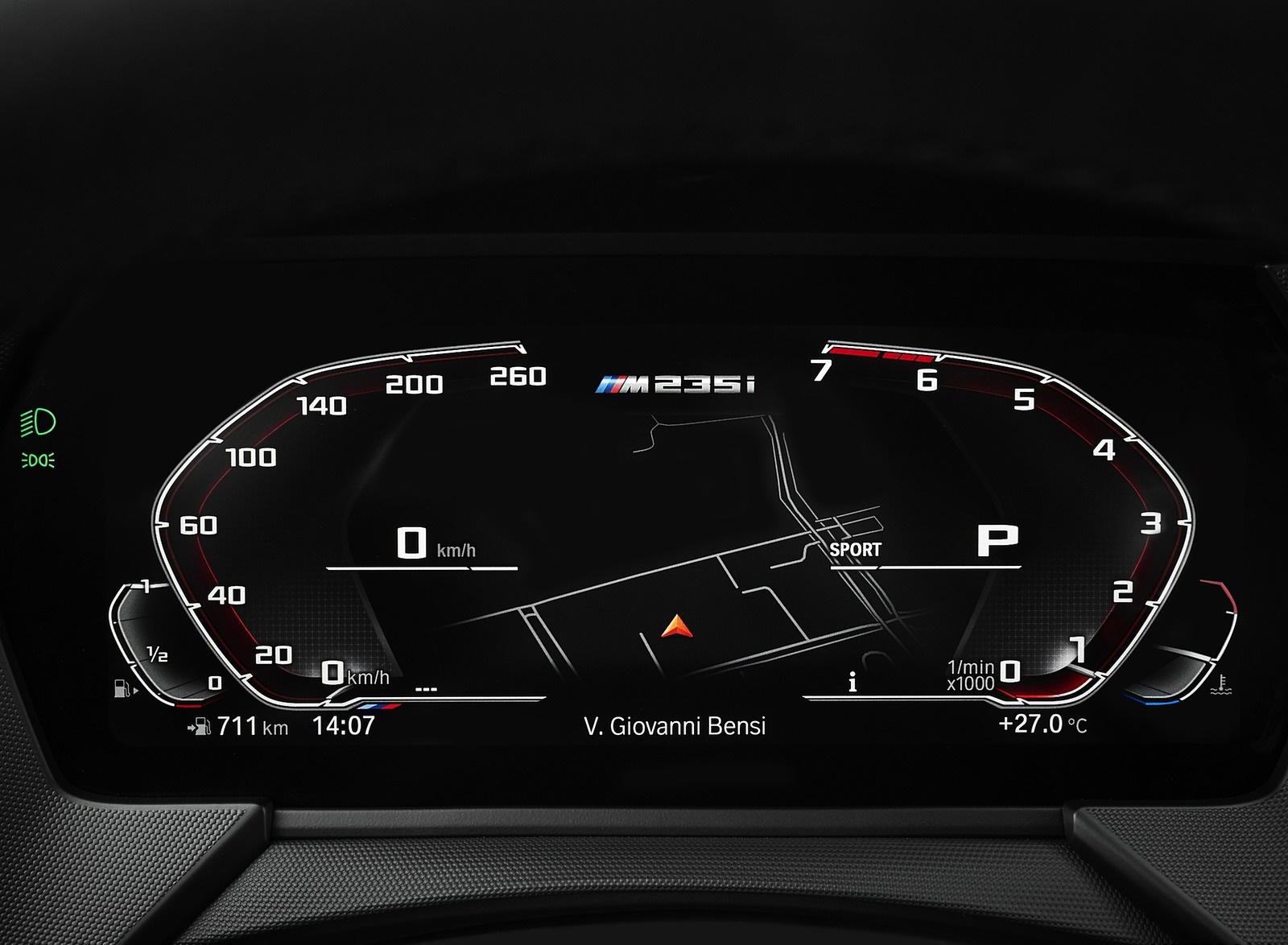 2020 BMW M235i Gran Coupe xDrive (Color: Snapper Rocks Blue Metallic) Digital Instrument Cluster Wallpapers #46 of 48