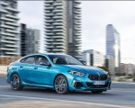 2020 BMW M235i Gran Coupe xDrive (Color: Snapper Rocks Blue Metallic) Front Three-Quarter Wallpapers 150x120