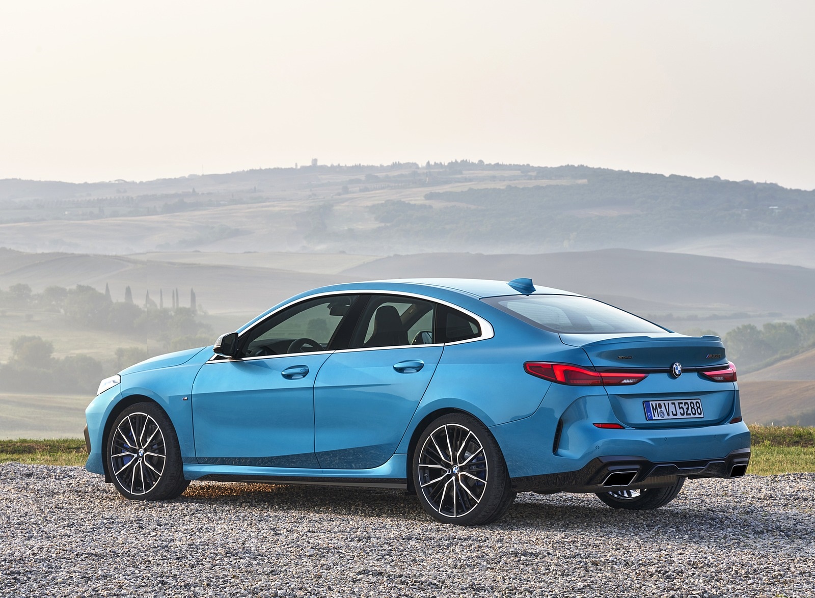 2020 BMW M235i Gran Coupe xDrive (Color: Snapper Rocks Blue Metallic) Rear Three-Quarter Wallpapers #25 of 48