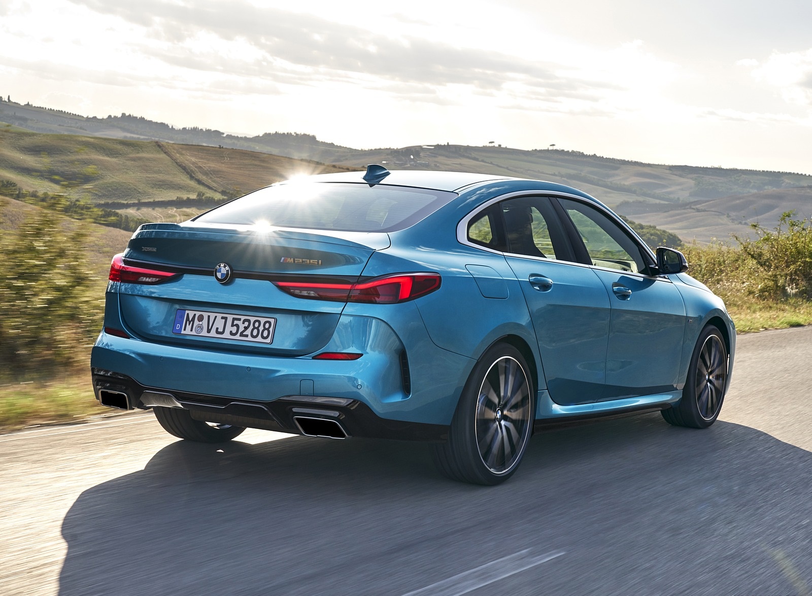 2020 BMW M235i Gran Coupe xDrive (Color: Snapper Rocks Blue Metallic) Rear Three-Quarter Wallpapers (5)