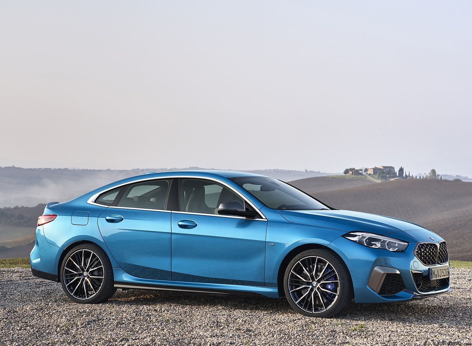 2020 Bmw M235i Gran Coupe Xdrive Color Snapper Rocks Blue Metallic Side Wallpapers 28 Newcarcars