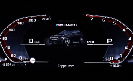2020 BMW M340i xDrive Touring (Color: Black Sapphire Metallic) Digital Instrument Cluster Wallpapers 450x275 (47)