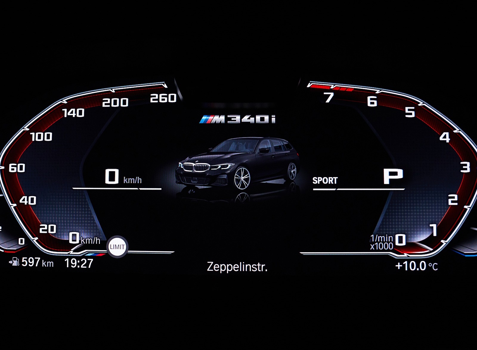 2020 BMW M340i xDrive Touring (Color: Black Sapphire Metallic) Digital Instrument Cluster Wallpapers #47 of 50