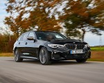 2020 BMW M340i xDrive Touring (Color: Black Sapphire Metallic) Front Three-Quarter Wallpapers 150x120