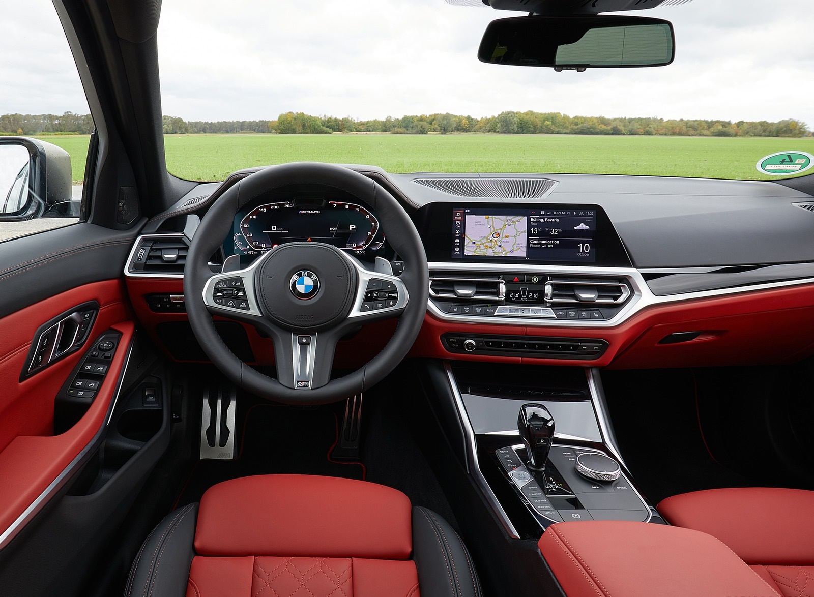 2020 BMW M340i xDrive Touring (Color: Black Sapphire Metallic) Interior Cockpit Wallpapers #49 of 50