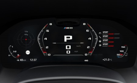 2020 BMW M8 Gran Coupe Competition Digital Instrument Cluster Wallpapers 450x275 (72)