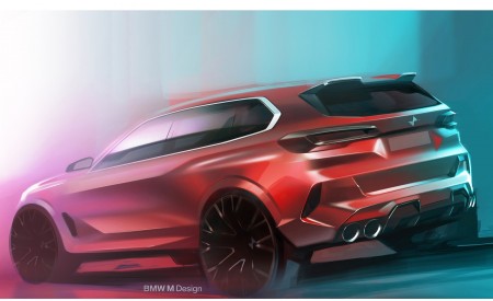 2020 BMW X5 M Competition Design Sketch Wallpapers 450x275 (67)