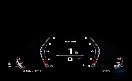 2020 BMW X5 M Competition Digital Instrument Cluster Wallpapers 450x275 (60)