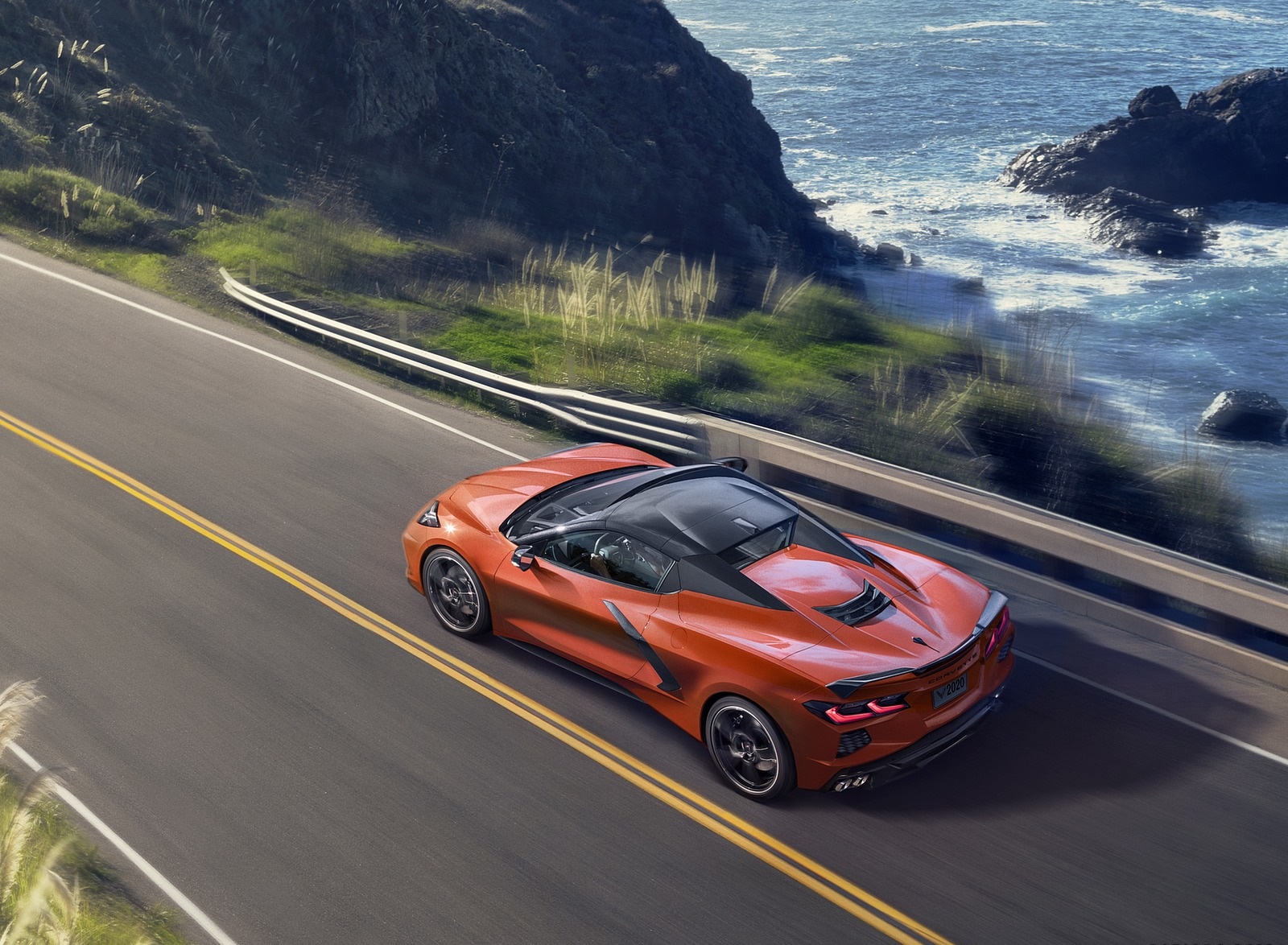 2020 Chevrolet Corvette Stingray Convertible Rear Three-Quarter Wallpapers (2)