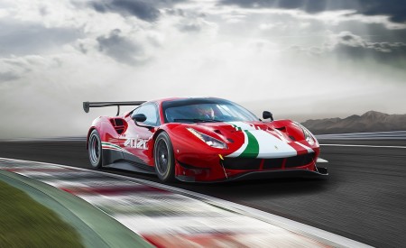 2020 Ferrari 488 GT3 EVO Front Three-Quarter Wallpapers 450x275 (2)