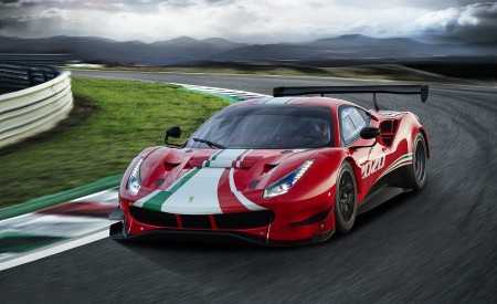 2020 Ferrari 488 GT3 EVO Front Three-Quarter Wallpapers 450x275 (3)