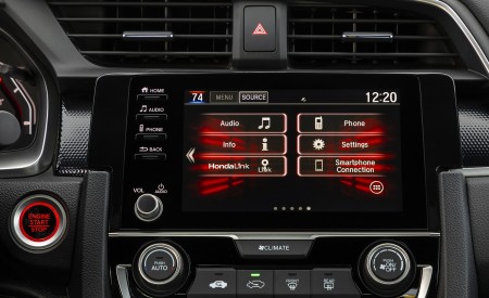 2020 Honda Civic Coupe Sport Central Console Wallpapers 450x275 (58)
