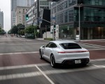 2020 Porsche Taycan 4S (Color: Carrara White Metallic) Rear Three-Quarter Wallpapers 150x120