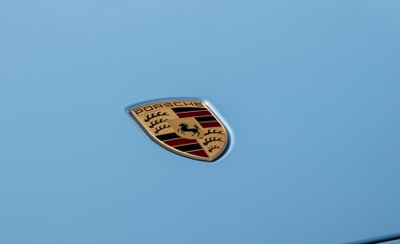 2020 Porsche Taycan 4S (Color: Frozen Blue Metallic) Badge Wallpapers 450x275 (109)