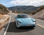 2020 Porsche Taycan 4S (Color: Frozen Blue Metallic) Front Wallpapers 150x120