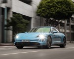 2020 Porsche Taycan 4S (Color: Frozen Blue Metallic) Front Wallpapers 150x120