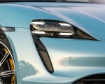 2020 Porsche Taycan 4S (Color: Frozen Blue Metallic) Headlight Wallpapers 150x120