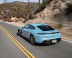 2020 Porsche Taycan 4S (Color: Frozen Blue Metallic) Rear Three-Quarter Wallpapers 150x120 (49)