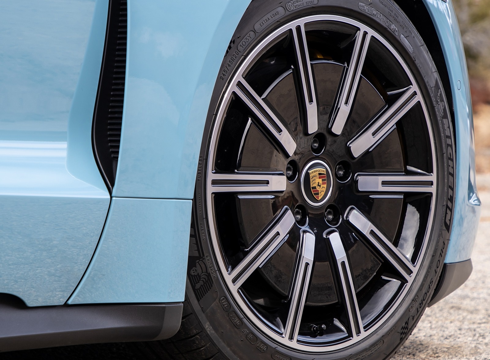 2020 Porsche Taycan 4S (Color: Frozen Blue Metallic) Wheel Wallpapers #100 of 194