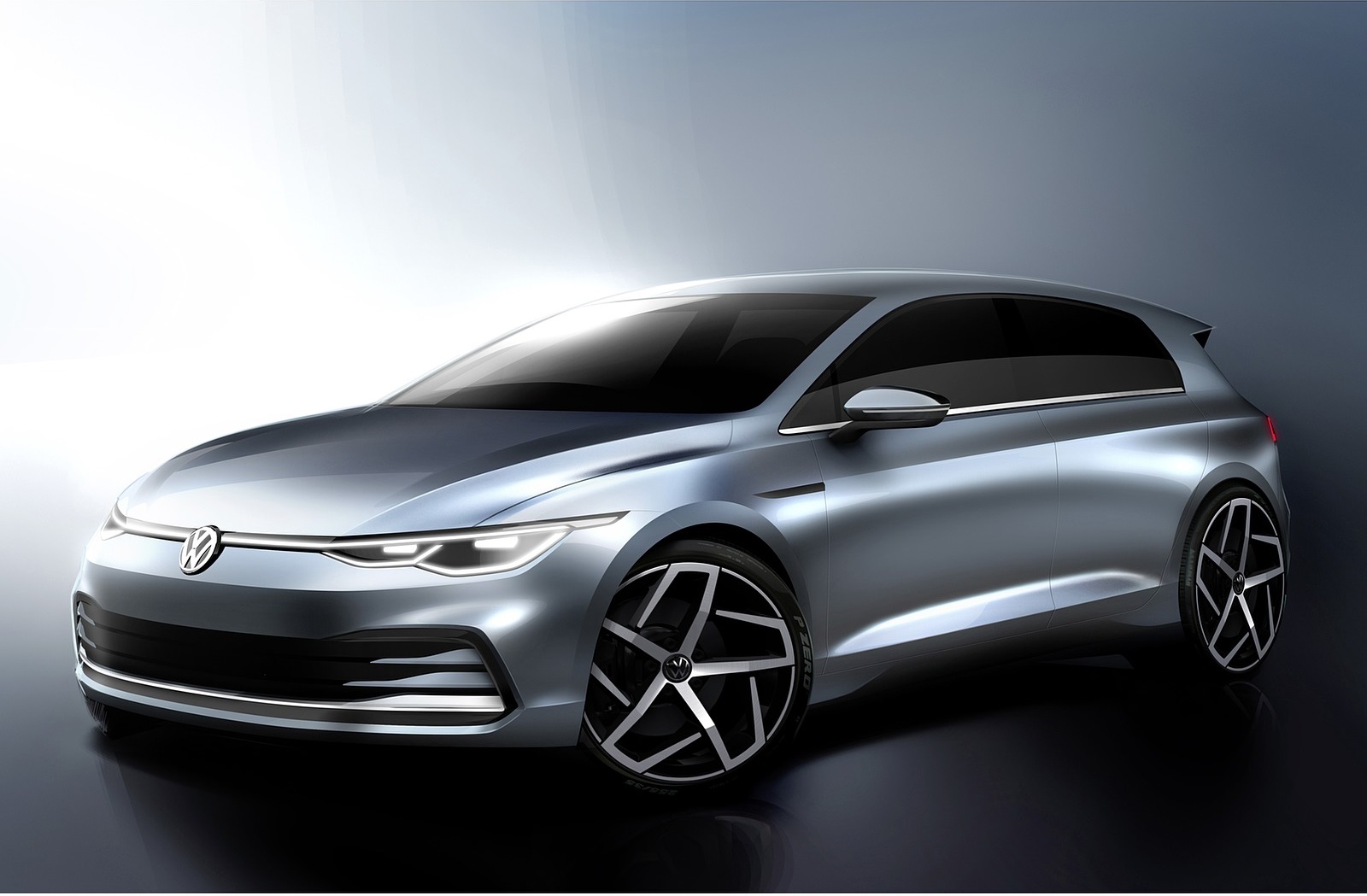 2020 Volkswagen Golf Mk8 and Previous Generations Design Sketch Wallpapers #73 of 81