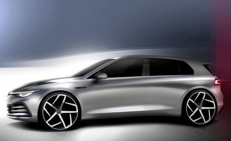 2020 Volkswagen Golf Mk8 and Previous Generations Design Sketch Wallpapers 450x275 (72)
