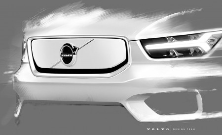 2020 Volvo XC40 Recharge Design Sketch Wallpapers 450x275 (43)