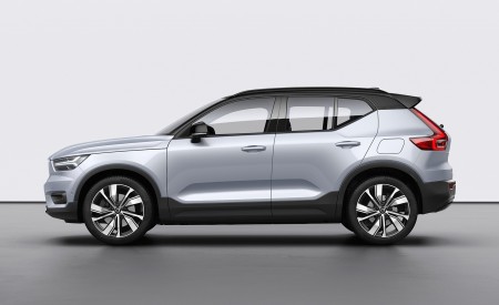 2020 Volvo XC40 Recharge P8 AWD (Color: Glacier Silver) Side Wallpapers 450x275 (20)