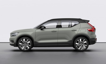2020 Volvo XC40 Recharge P8 AWD (Color: Sage Green) Side Wallpapers 450x275 (14)
