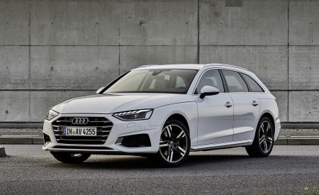 2020 Audi A4 Avant g-tron (Color: Glacier White) Front Three-Quarter Wallpapers 450x275 (2)