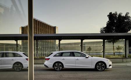 2020 Audi A4 Avant g-tron (Color: Glacier White) Side Wallpapers 450x275 (10)
