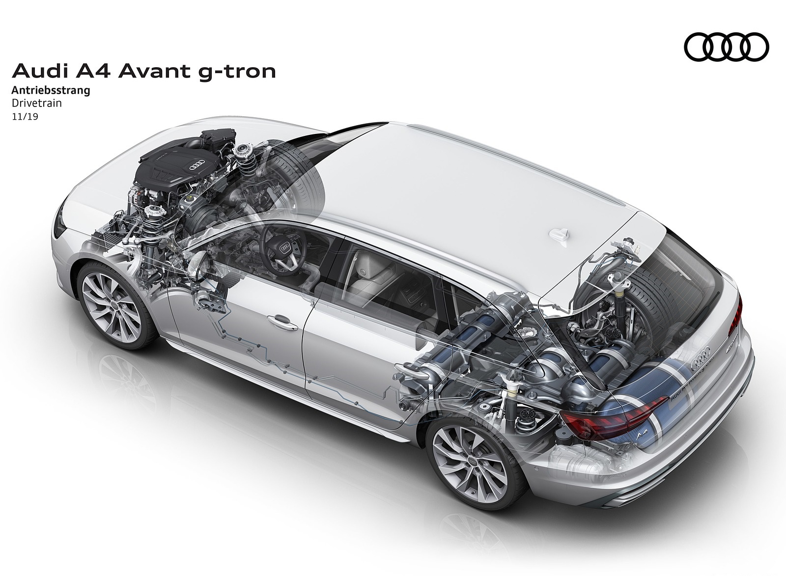 2020 Audi A4 Avant g-tron Drivetrain Wallpapers #12 of 14