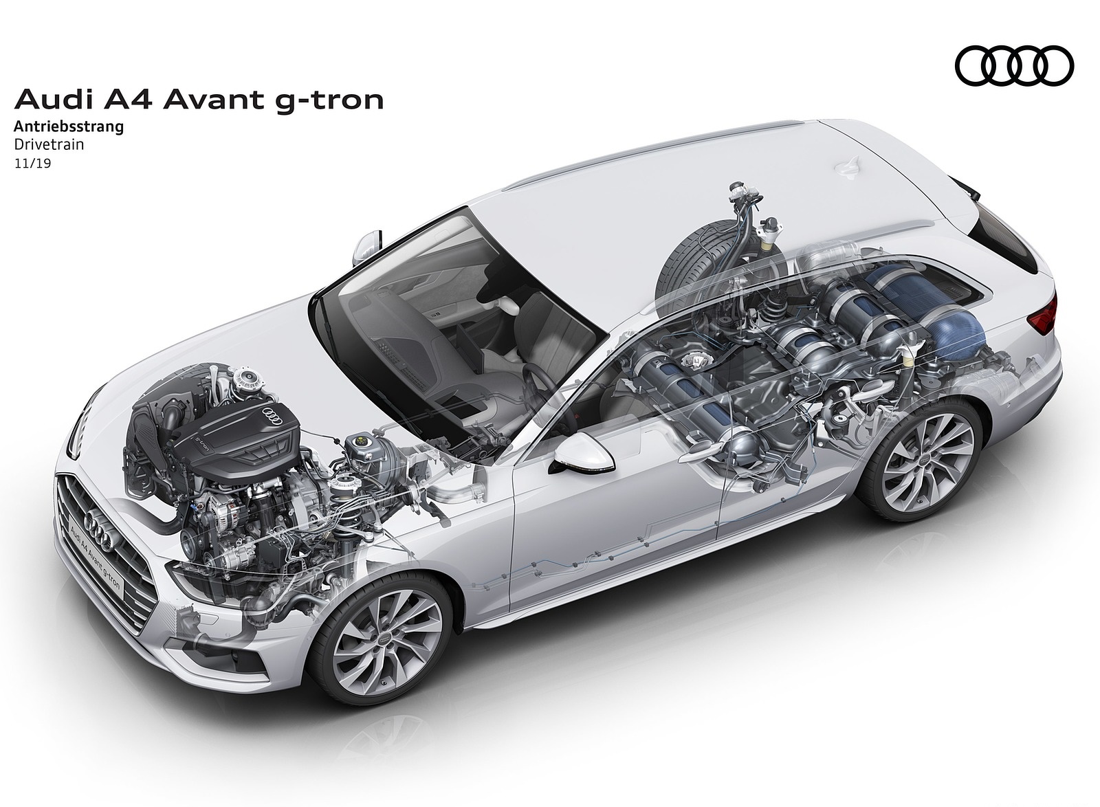 2020 Audi A4 Avant g-tron Drivetrain Wallpapers #11 of 14