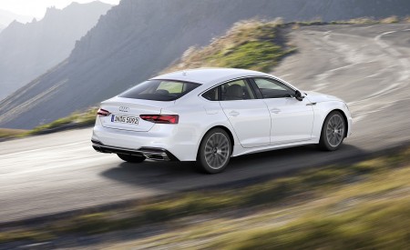 2020 Audi A5 Sportback g-tron (Color: Glacier White) Rear Three-Quarter Wallpapers 450x275 (2)