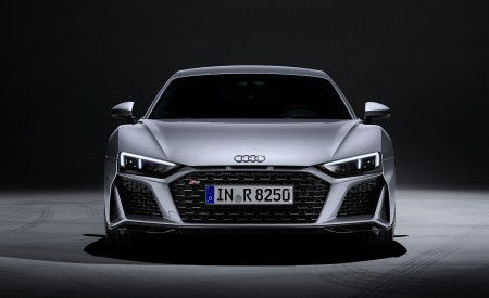 2020 Audi R8 V10 RWD Coupe (Color: Florett Silver) Front Wallpapers 450x275 (23)