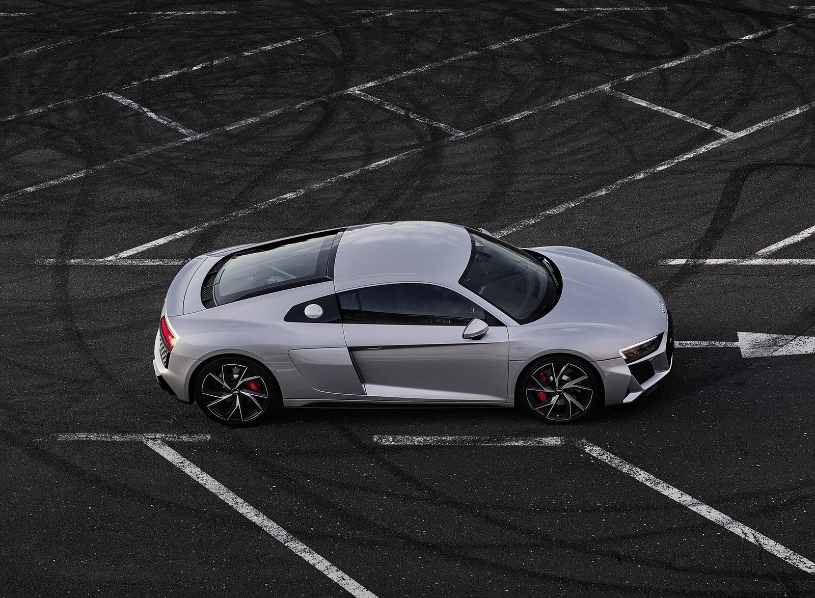 2020 Audi R8 V10 RWD Coupe (Color: Florett Silver) Top Wallpapers #13 of 151